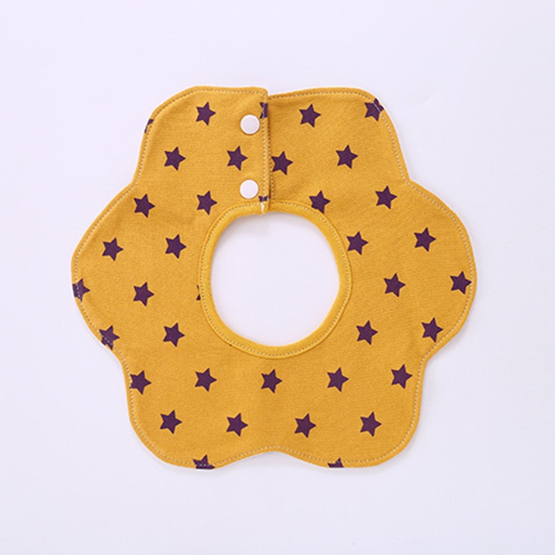 Set 5 Yếm Ăn Bằng Cotton Họa Tiết Dễ Thương Cho Bé