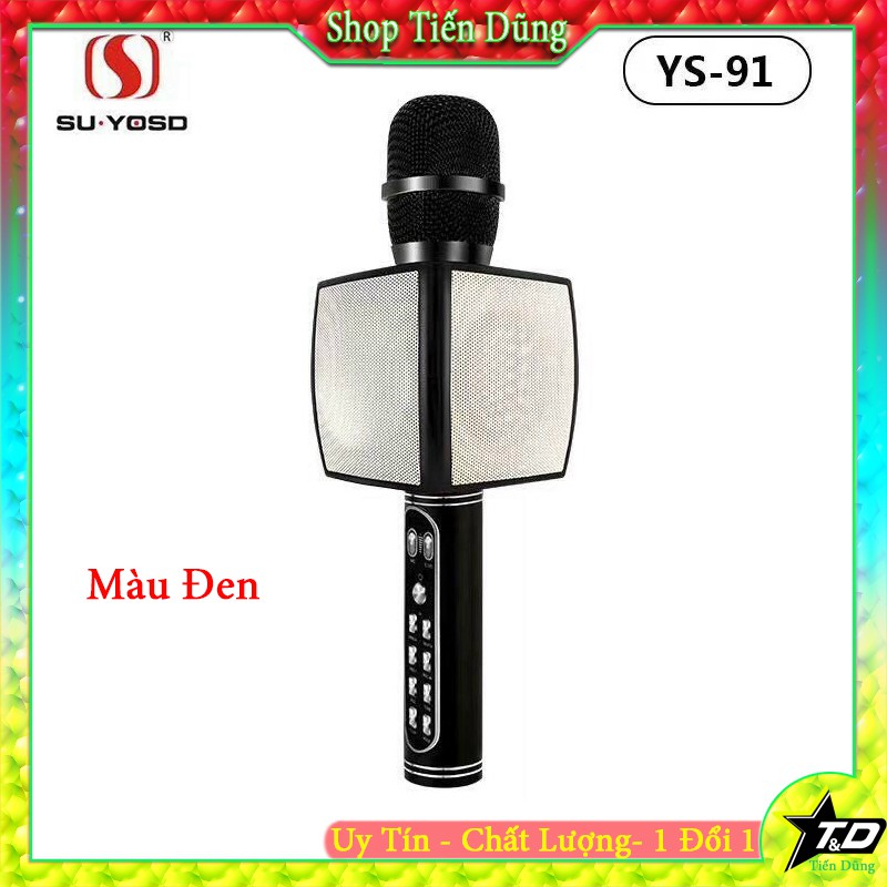 [Mã ELHACE giảm 4% đơn 300K] MIC KARAOKE YS91 KIÊM LOA TRỢ GIẢNG HÀNG CHUẨN- MICRO CẦM TAY KARAOKE