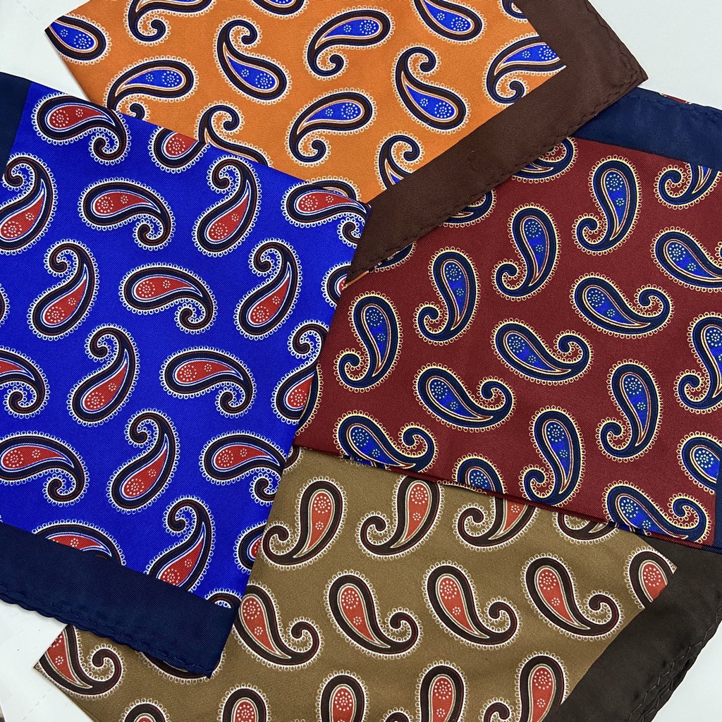 [Hàng mới] [Pocket square] Khăn cài túi áo vest bản 33x33cm