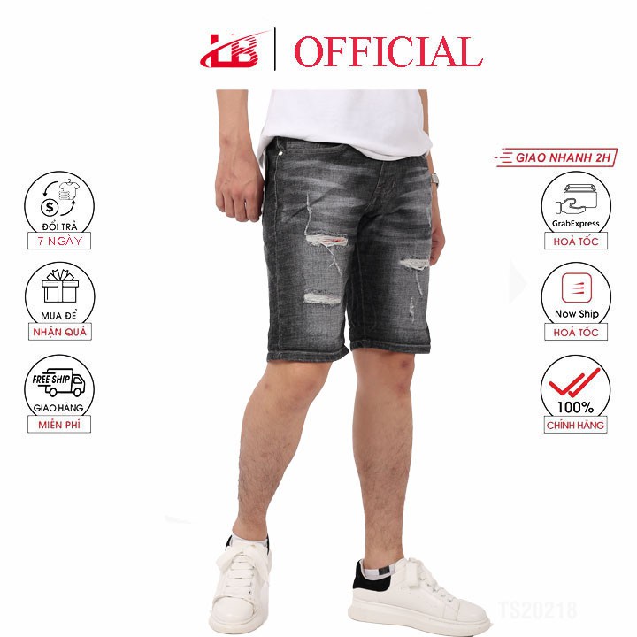 Quần short jean nam LB  chất jean cotton co giãn tốt,phom body, trẻ trung, cá tính SHBBS4-5060 | BigBuy360 - bigbuy360.vn