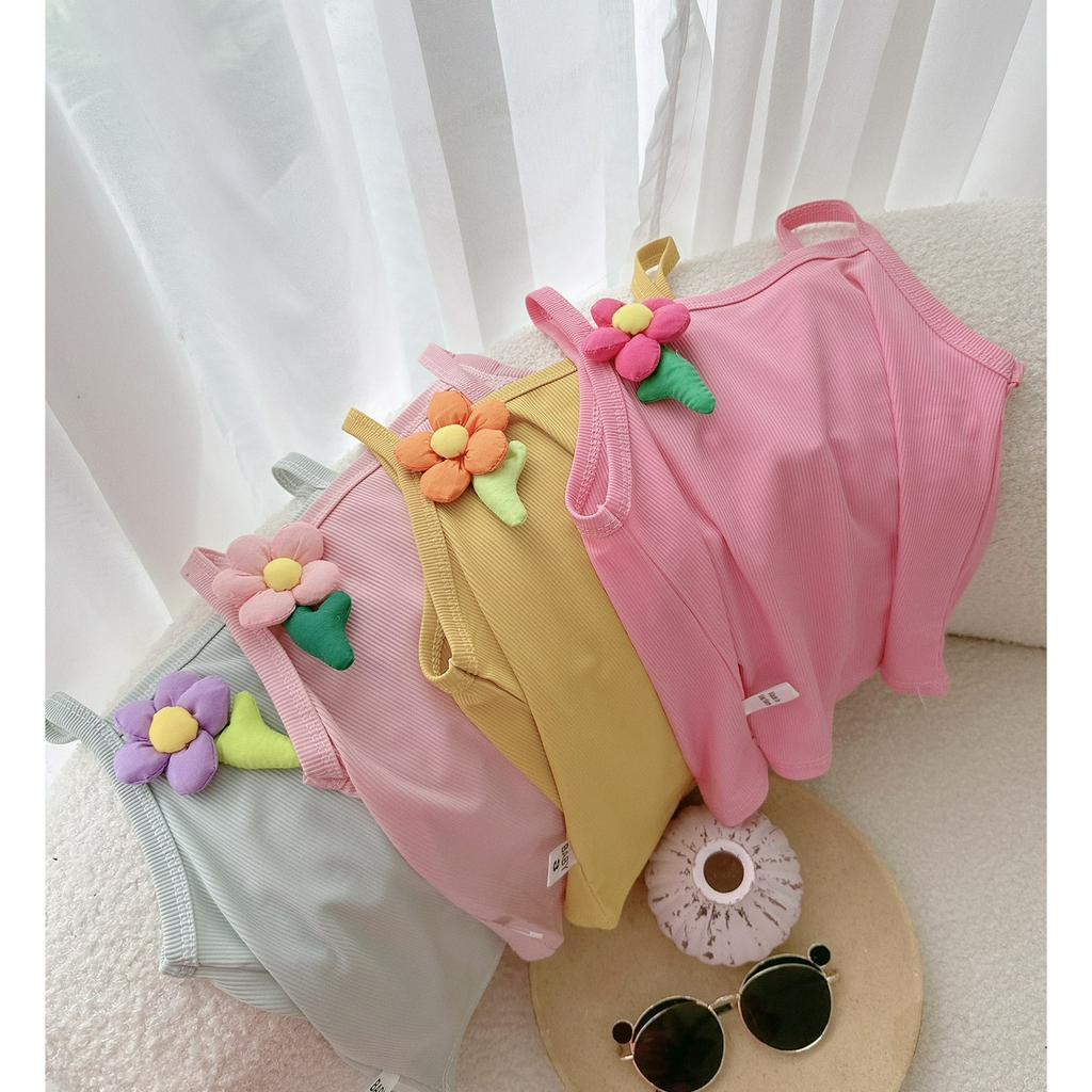 BỘ 2 Dây Tăm Lạnh đính  hoa  siêu cute ,mát cho bé yêu diện hè(7-18kg)