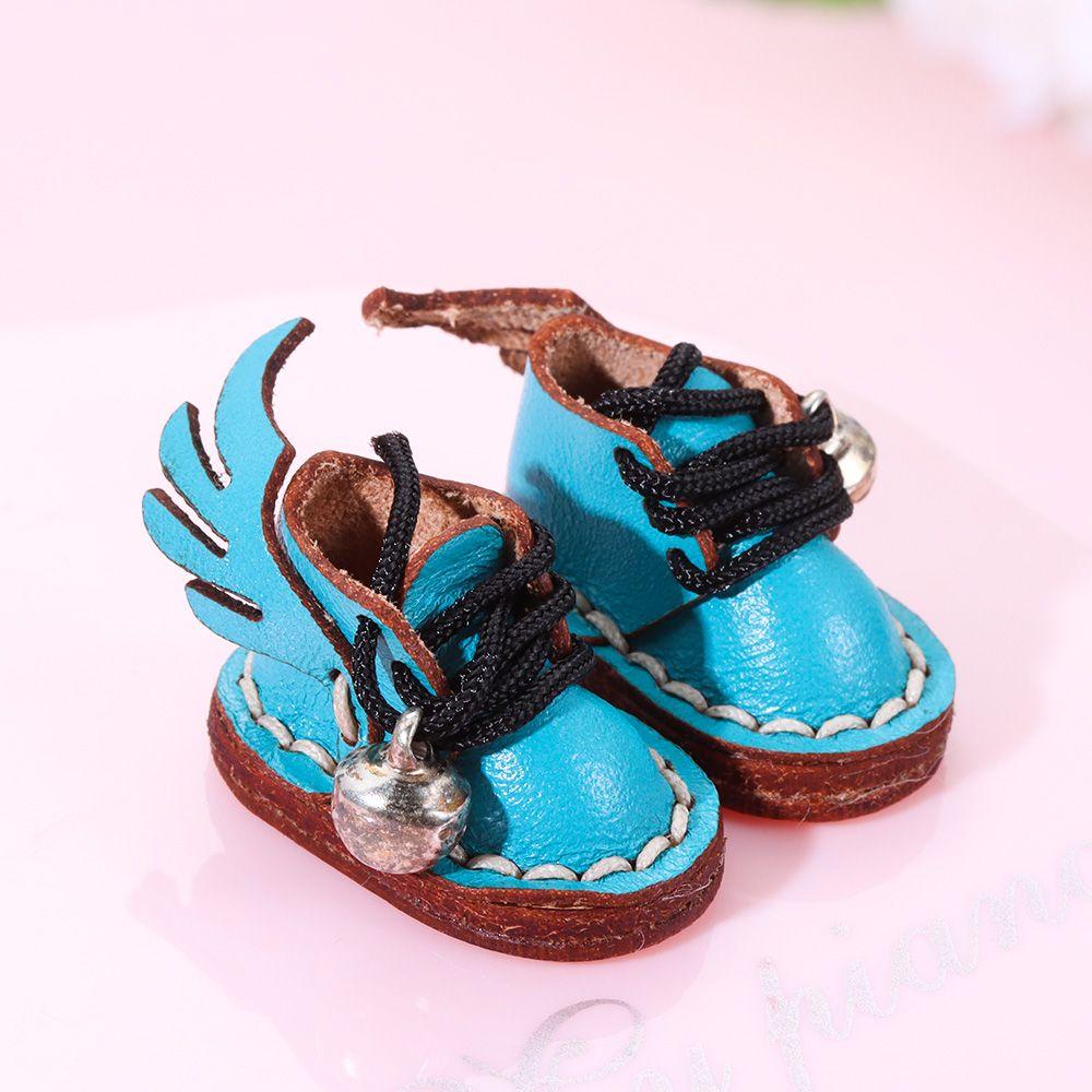 Giày Búp Bê Da Bò Màu Cầu Vồng Dễ Thương 6 Màu Lựa Chọn