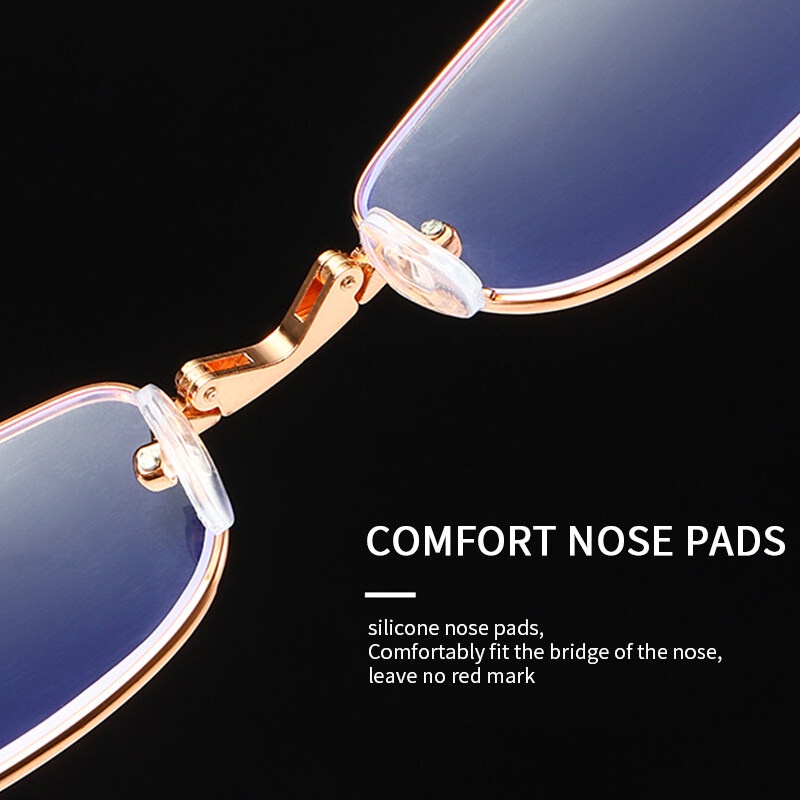 Kính Đọc Sách Chống Ánh Sáng Xanh Đa Năng Khung Kim Loại Ốp