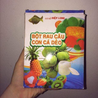 Bột rau câu con cá dẻo - hộp 12 gói