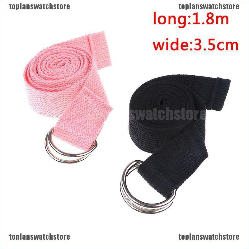 Dây Đai Co Giãn 180Cm Có Vòng Chữ D Hỗ Trợ Luyện Tập Yoga / Gym / Thể Hình