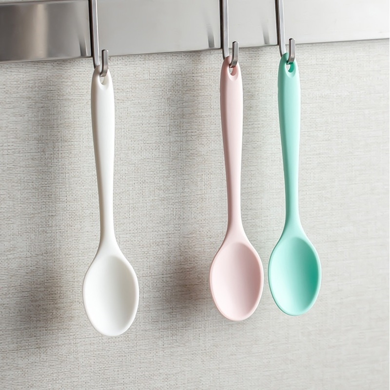 Muỗng súp bằng silicone chịu nhiệt nhiều màu sắc tuỳ chọn
