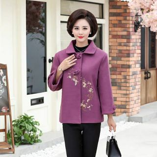 Áo dạ nữ trung niên thu đông.sẵn