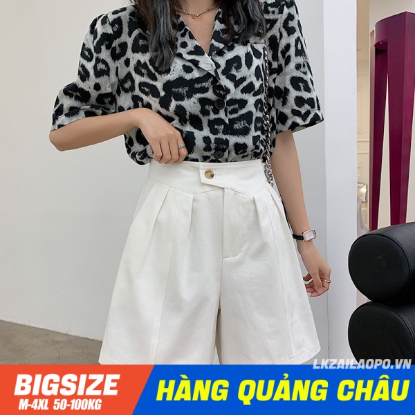 quần ống rộng ⚡️𝐁𝐈𝐆𝐒𝐈𝐙𝐄⚡️ quần short quần đùi nữ lưng cao cạp cao chữ a mùa hè Phong cách Hàn Quốc Thời Trang sang chảnh cá tính xinh đẹp quảng châu cao cấp