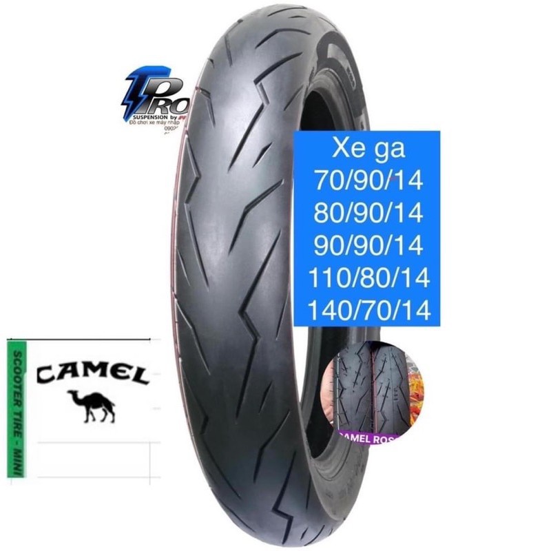 [Mã LIFEAU04 giảm 10% đơn 150K] Vỏ lốp CAMEL rosso NVX155 vison clcik vario pcx125 ab150_Dochoixemaynhapkhau