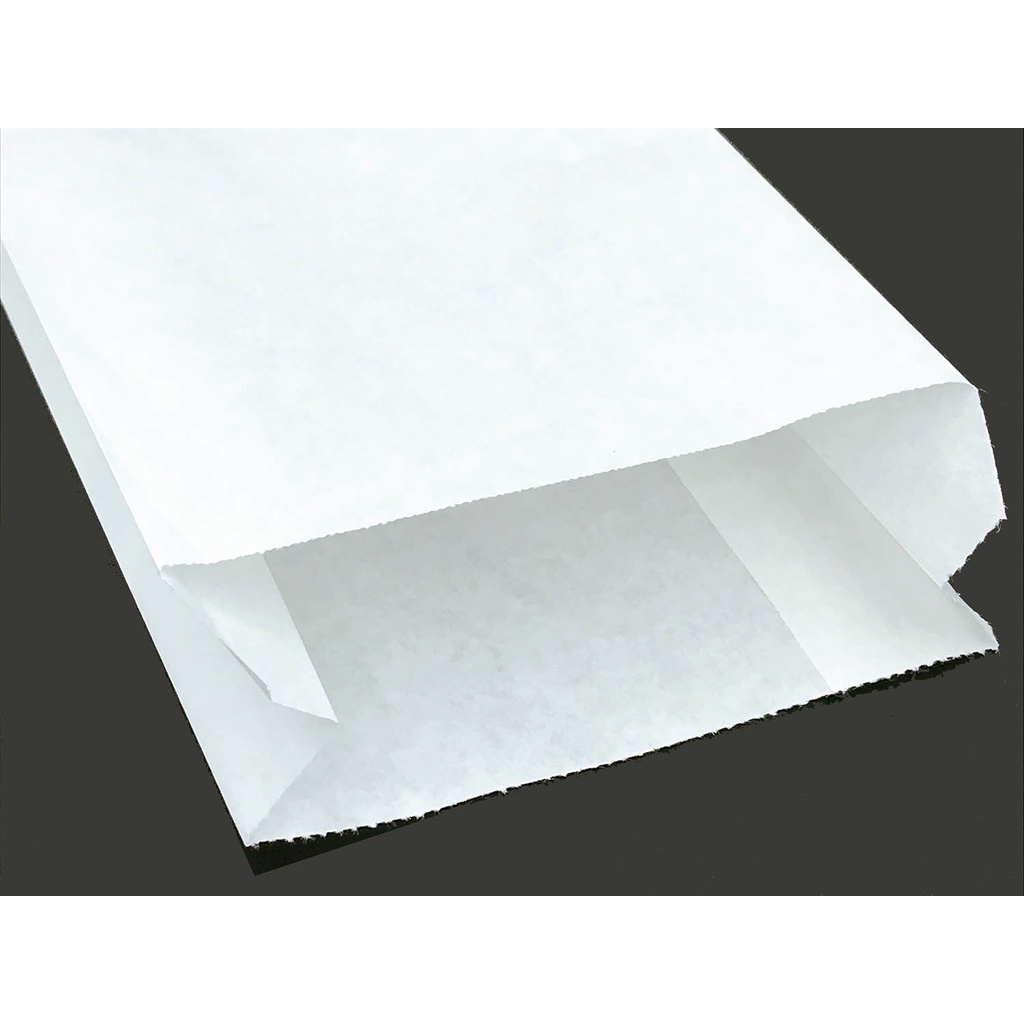 100 Túi bánh mì loại trơn màu trắng không họa tiết  240 x 100 x 40 mm bảo vệ môi trường giá rẻ