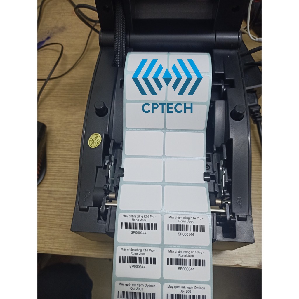 Giấy In Mã Vạch 2 Tem 35x22 (Cuộn)- 2500 tem - Decal Nhiệt 2 Tem 72x22 mm, cuộn 30m