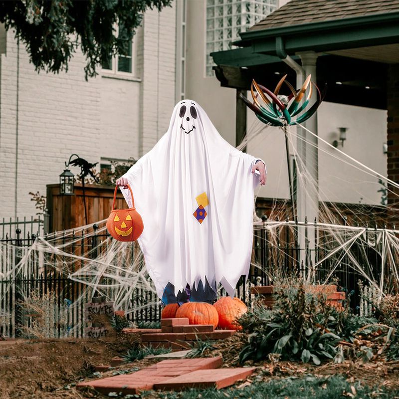 2022 Halloween Ghost Cosplay Costume Pumpkin Candy Bag Cloak For Kids Role Play Party men gift