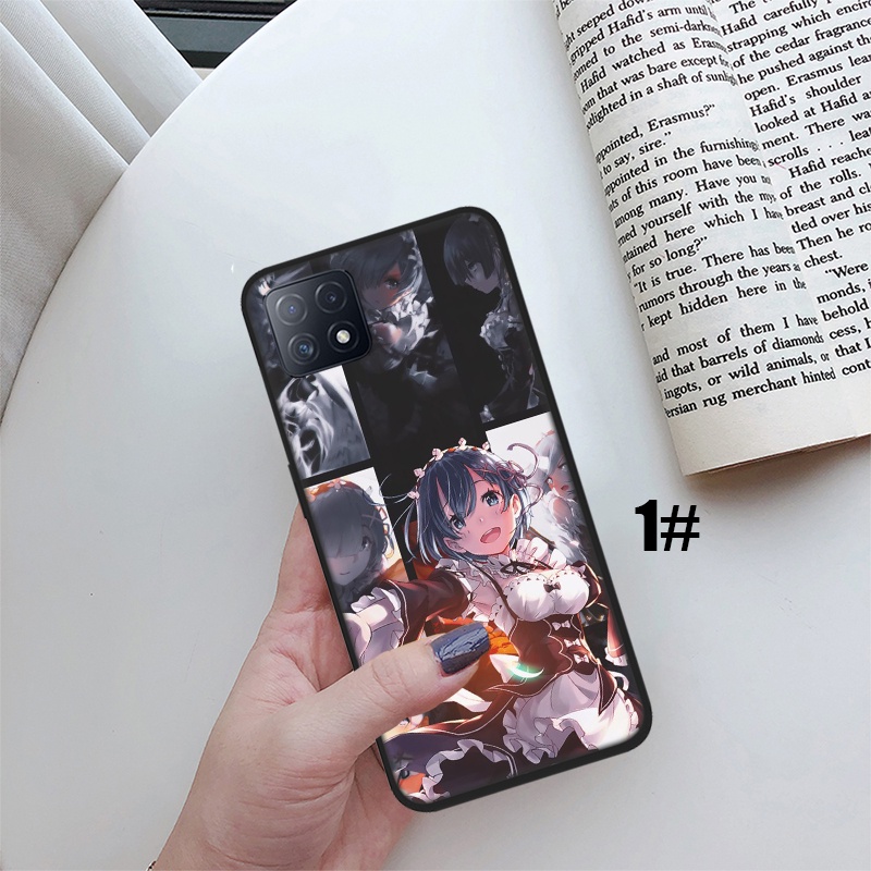 Fn5 Ốp Điện Thoại Silicon Mềm Hình anime re zero rem Cho oppo f7 f9 f11 f17 f19 pro plus a7x a9 a74