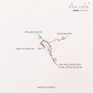ORAE3 Bông tai hoa tai khuyên tai nữ, mạ vàng, bạc, phong cách Hàn Quốc,không dị ứng, chuôi bạc 925