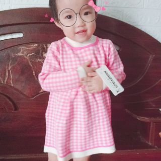 Váy len Quảng Châu cho bé gái
