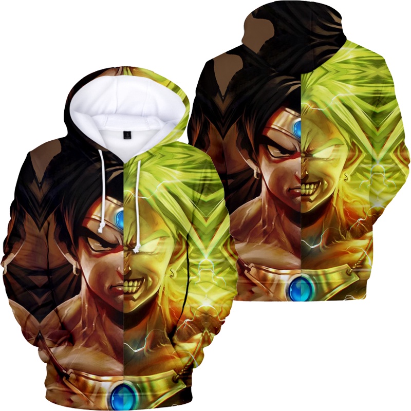 Áo hoodie Dáng Rộng In Hình goku Thời Trang Nhật Bản Cho Nam Nữ