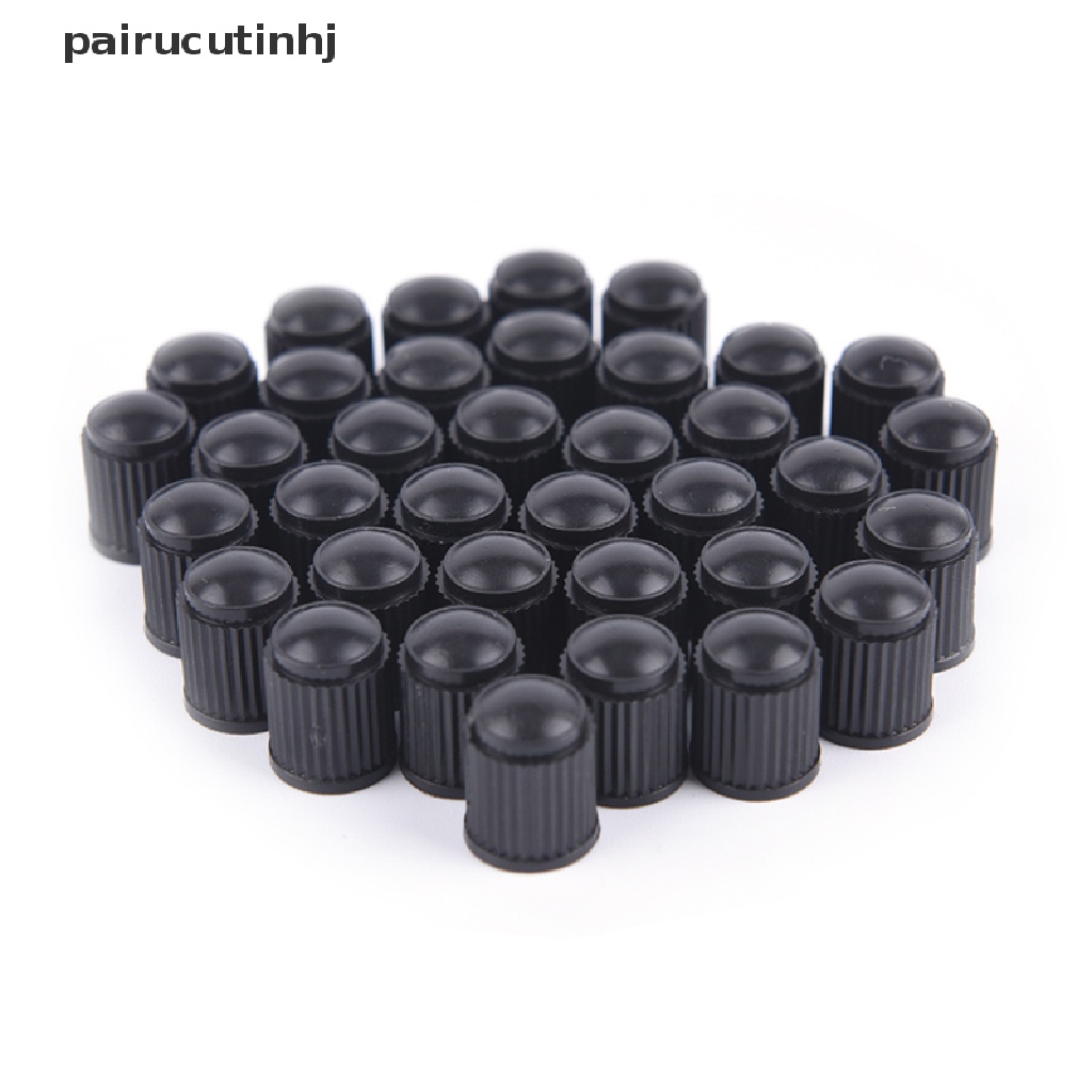 Set 100 Nắp Nhựa Đậy Van Bánh Xe Hơi / Xe Đạp Màu Đen