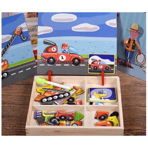 Bộ Ghép Hình Nam Châm Nhiều Chủ Đề Cho Bé Vui Chơi Sáng Tạo