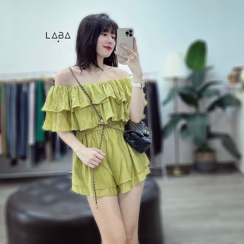 Set Jum trễ vai 3 mầu chất đũi mềm mát thiết kế 2 lớp có 3 mầu