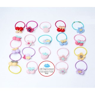 Bộ 10 Dây Cột Tóc Dễ Thương Cho Bé Gái