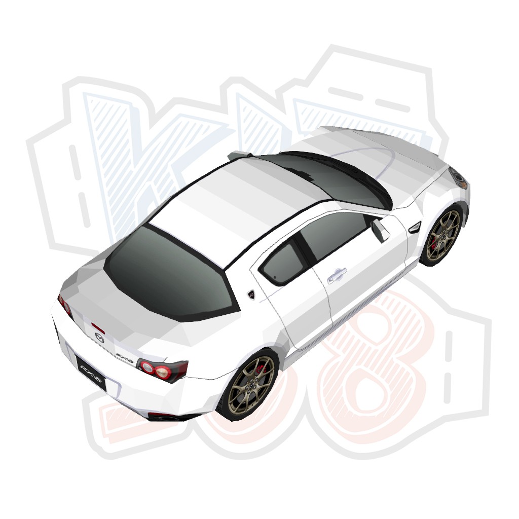 Mô hình giấy Xe Mazda RX-8 Spirit R