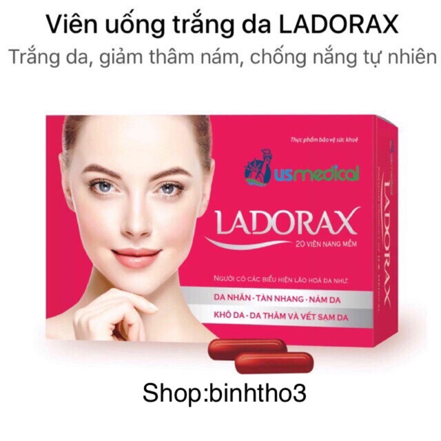 Viên uống trắng da Ladorax