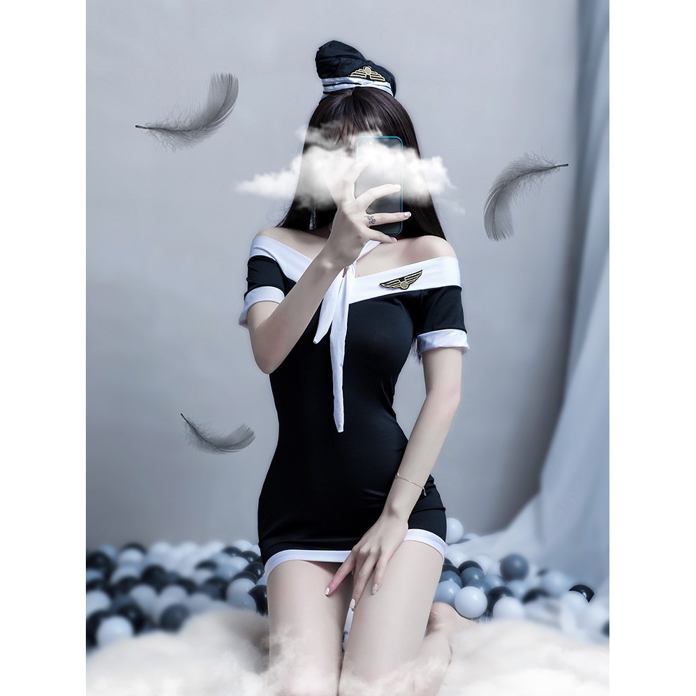 Set đồ ngủ Cosplay Tiếp Viên Hàng không TuTu Airline L375 | BigBuy360 - bigbuy360.vn