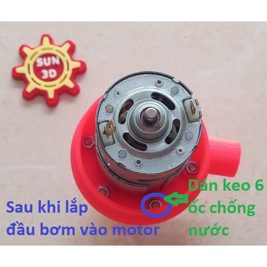 Bộ nhựa in 3D chế máy bơm chìm V3 động cơ 775