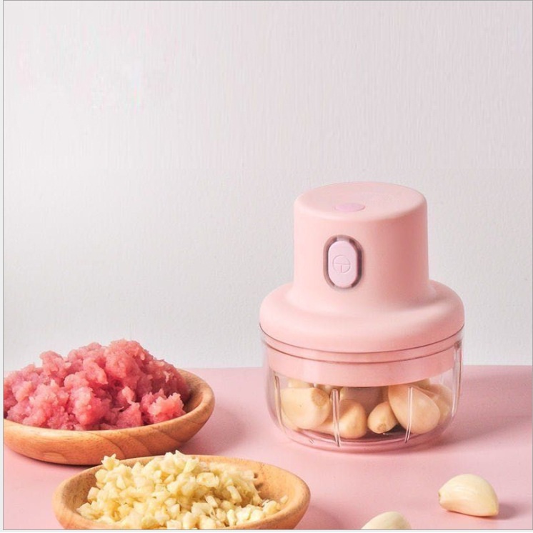 Máy Xay Tỏi Ớt Mini Bằng Điện Sạc Pin 250ml
