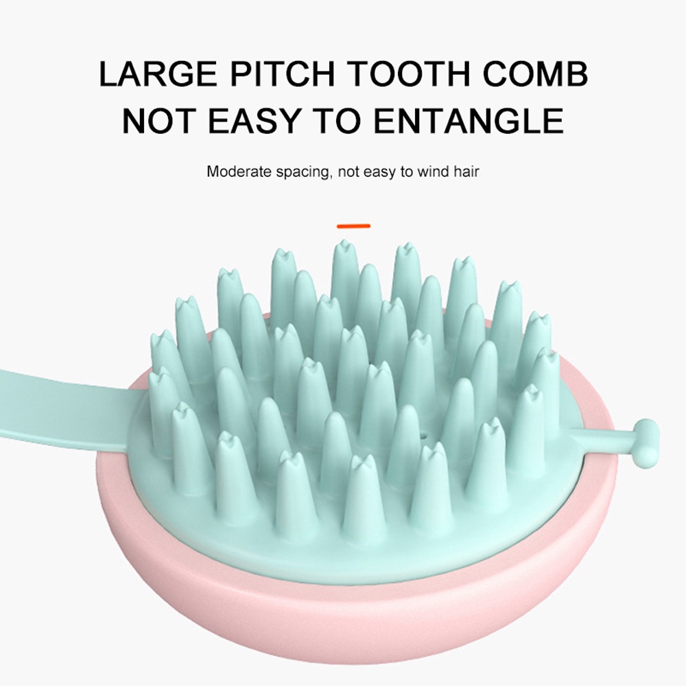 (Hàng Mới Về) Bàn Chải Silicone Mát Xa Da Đầu Tẩy Tế Bào Chết Đa Năng