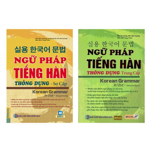 Sách - Combo Trọn Bộ Ngữ Pháp TIếng Hàn Thông Dụng Sơ - Trung Cấp