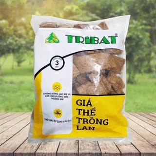 Xơ dừa TRIBAT 3dm giá thể trồng lan đã qua xử lý (Coconut Fiber used to grow Orchid)