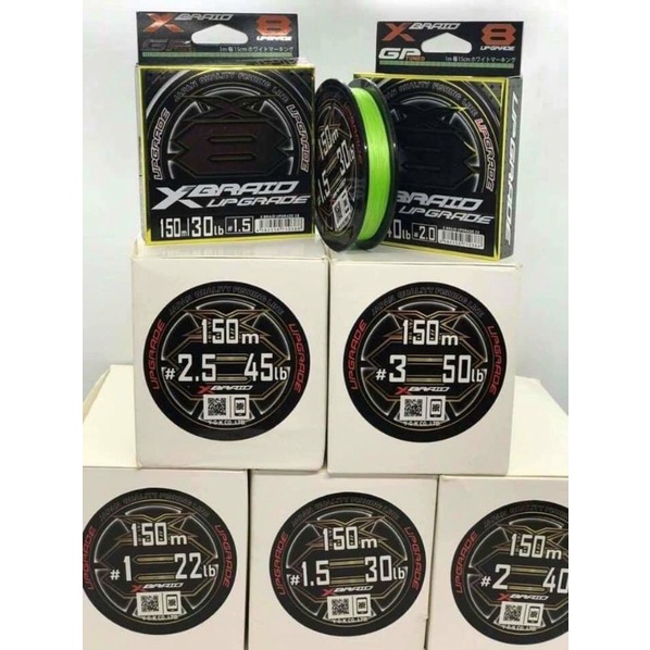 Dây Dù câu Xbraid 150m cao cấp, loại dù chìm nhẹ phù hợp câu lục và các loại câu. dây mịn, không ngậm nước