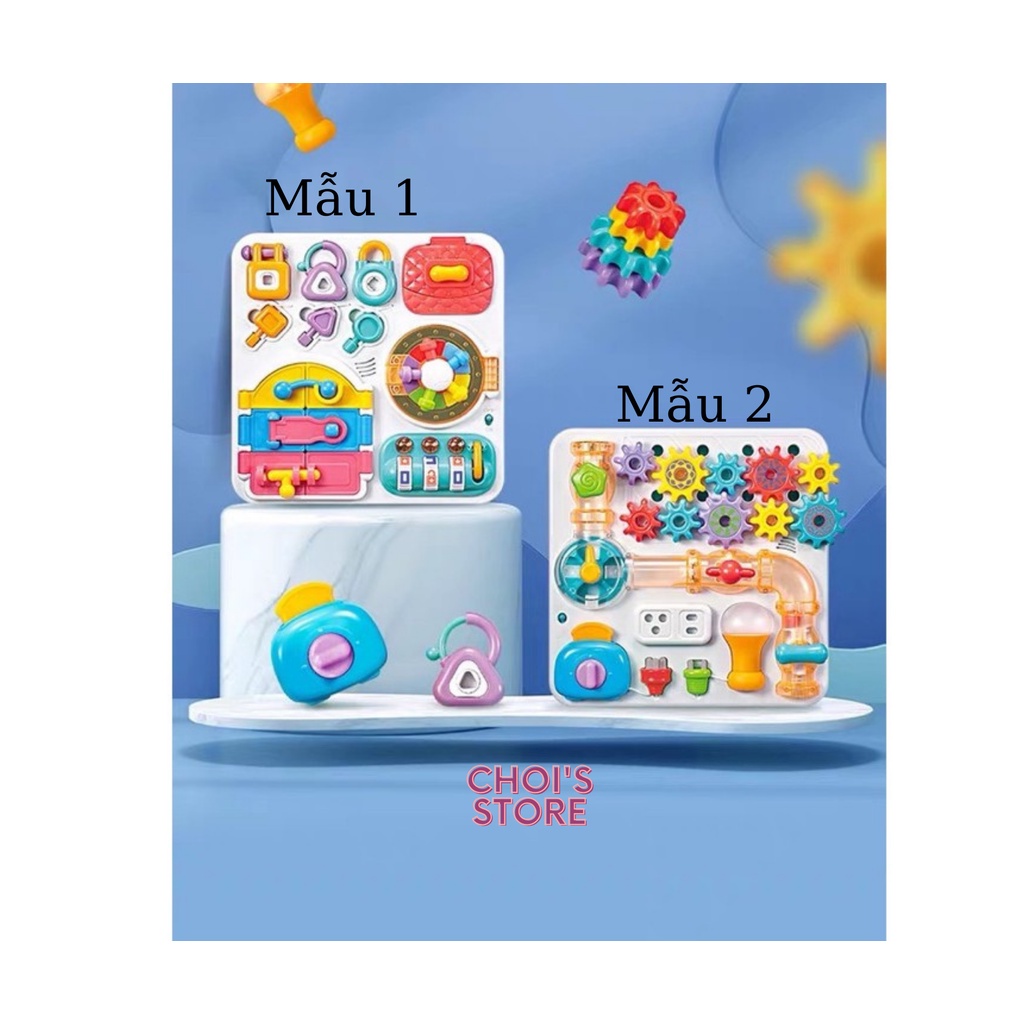Bảng bận rộn - busy board, đồ chơi giáo dục sớm phương pháp Montessori Choi Store 38