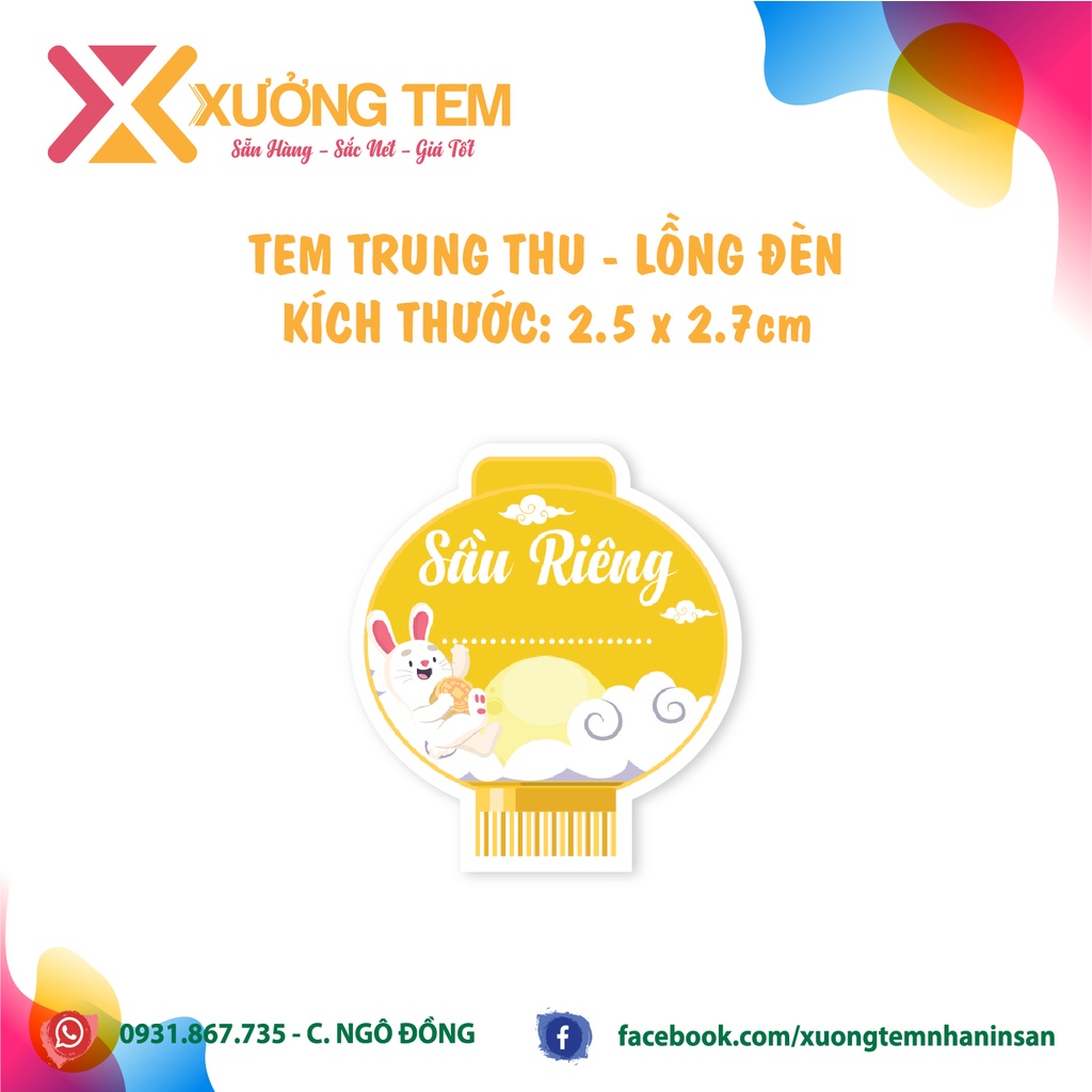 Tem Dán, Nhãn Dán Nhân Bánh Trung Thu, Hình Lồng Đèn Mới, Rất Nhiều Nhân Lạ Đặc Biêt