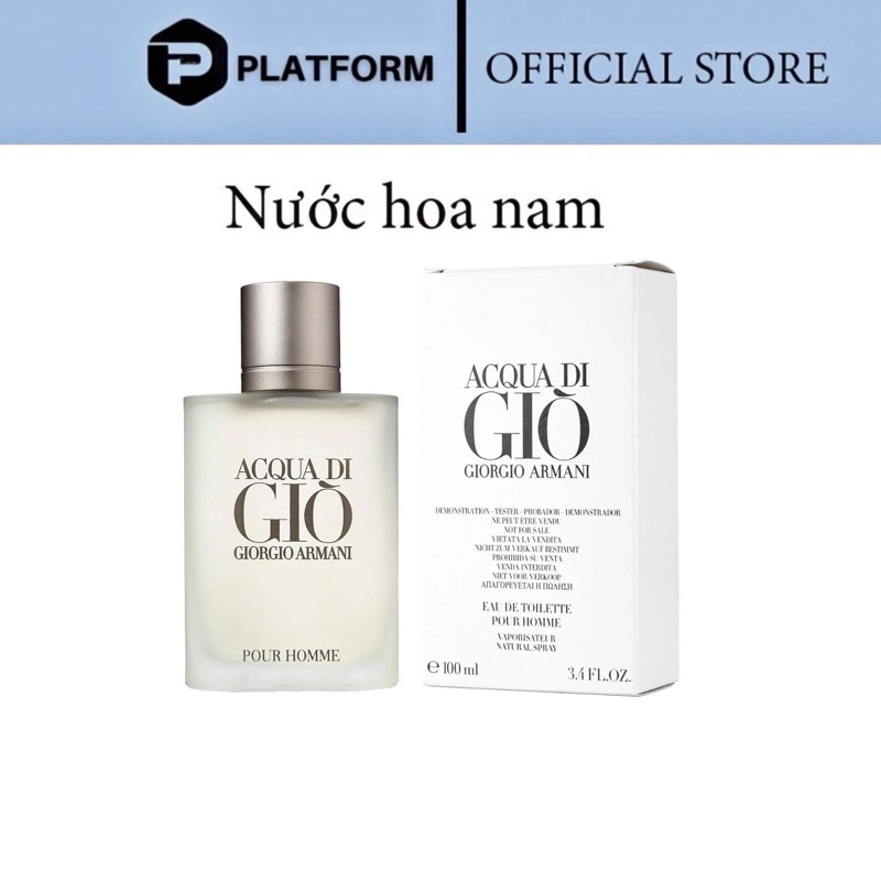 Nước Hoa Nam AQuaDi Giò Trắng EDP 100ml - Dầu thơm Giò Trắng lưu hương lâu giá rẻ