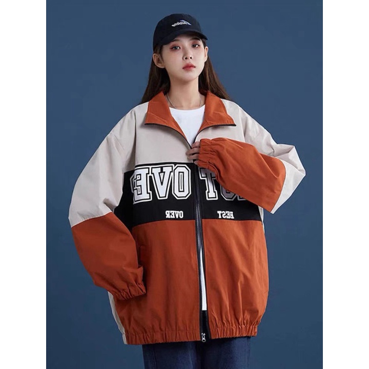 Áo Khoác Nữ Phối Ba Màu Họa Tiết Best Over THời Trang Phong Cách Cá Tính Shop Valentina