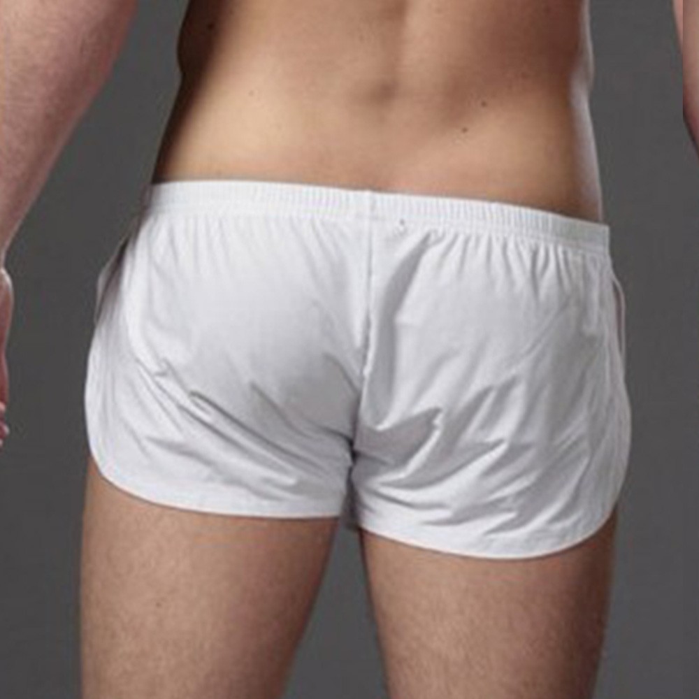 Men Soild Underwear Boxer Shorts Underpants Sexy Trunks Pouch Briefs Knickers