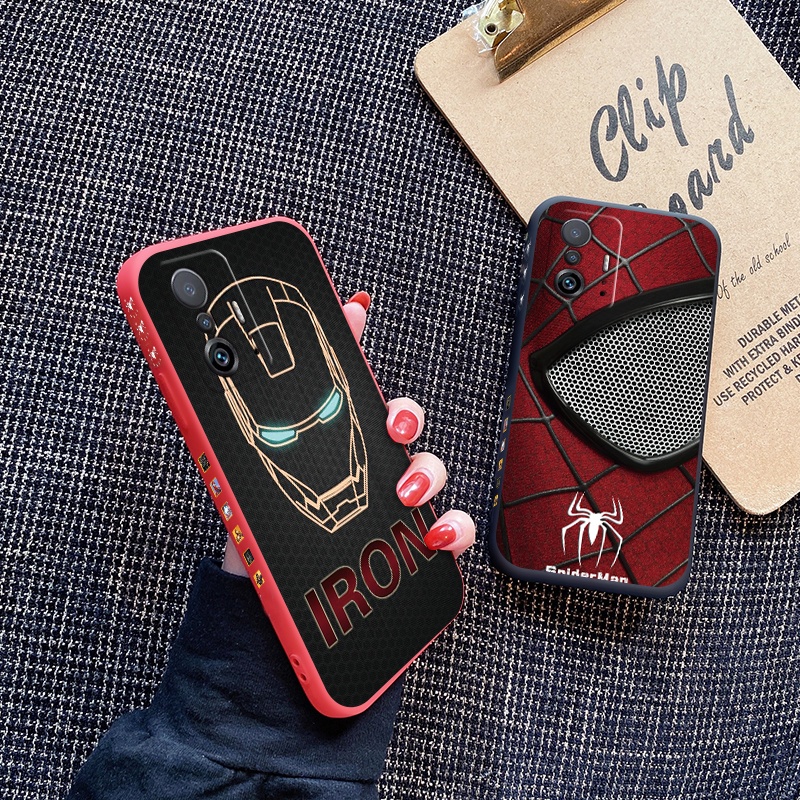 Ốp điện thoại silicon in hình Marvel cho Xiaomi Mi 11T Pro 11x Pro Redmi 10 Redmi 10 Prime