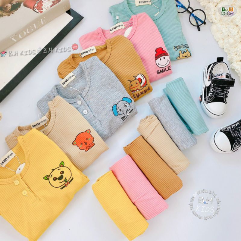 {6-16kg} Bộ Len Tăm Dài Tay Cho Bé chất dày dặn (loại đẹp) M544