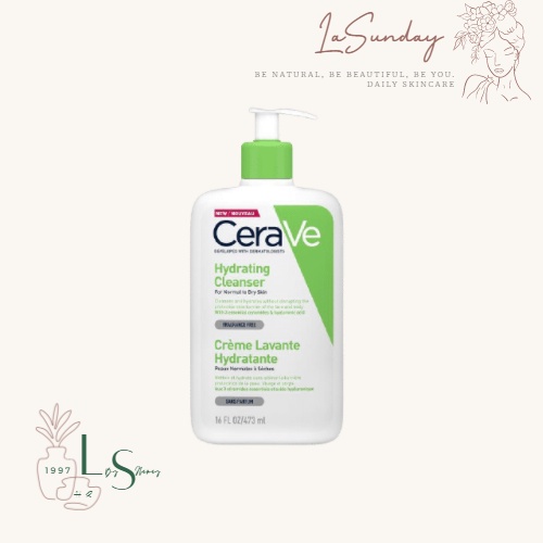 SỮA RỬA MẶT CERAVE HYDRATING CLEANSẺ DÀNH CHO DA THƯỜNG VÀ DA KHÔ 473ML BẢN PHÁP