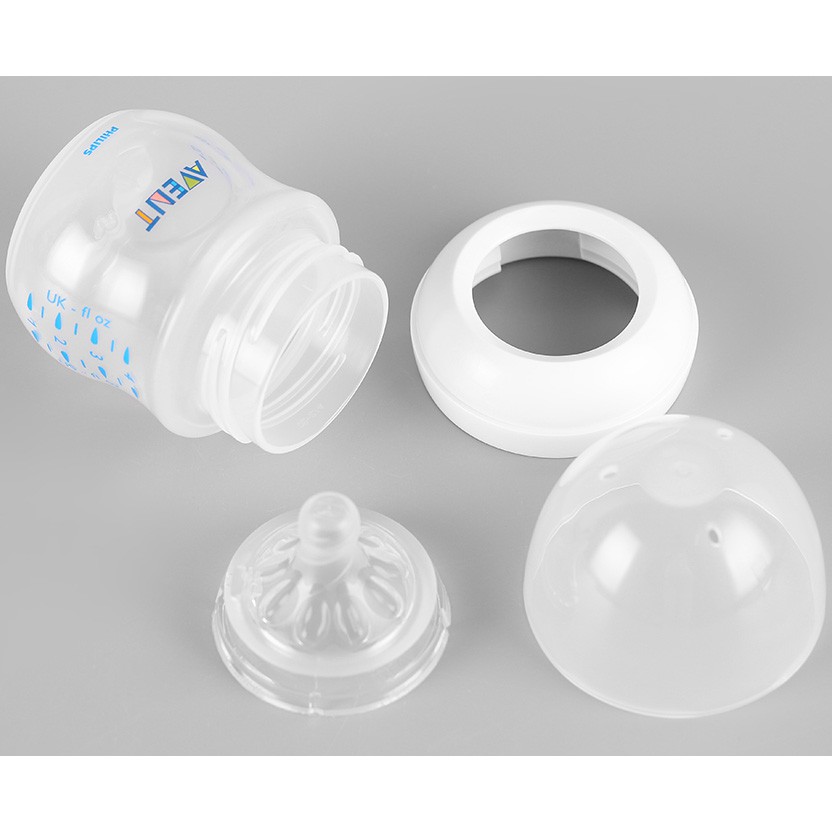 Bình sữa Philips Avent Natural nhựa PP BPA Free cổ rộng mô phỏng tự nhiên 60ML