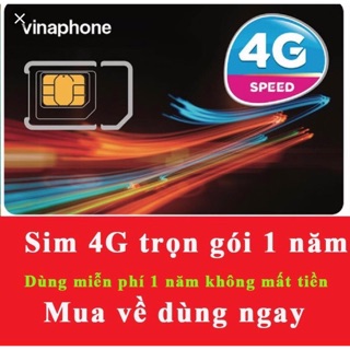Sim Vina 4g vào mạng miễn phí 1 năm
