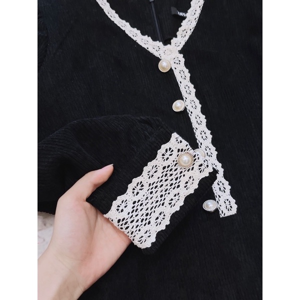 VÁY NHUNG REN PHỐI CÚC NGỌC