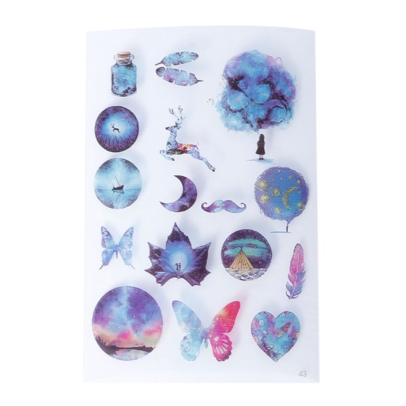 Nhãn dán nhiều kiểu dáng dễ thương dùng trang trí thủ công DIY