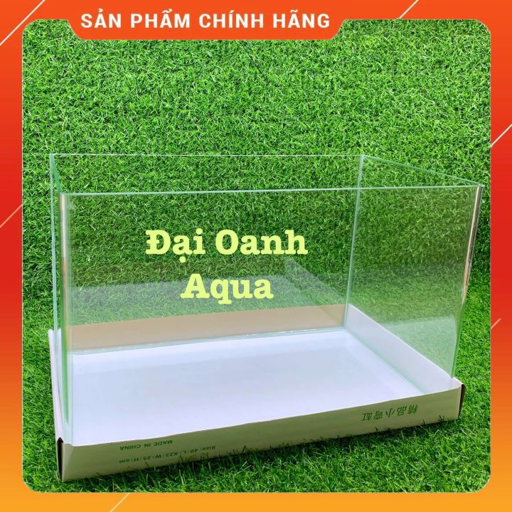 Bể Cá Kính Đúc 40cm Để Bàn, Dài 40cm Rộng 24cm Cao 26cm - Bể Cá Cảnh Mini