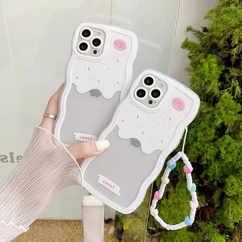 Ốp Điện Thoại Mềm Chống Sốc Có Dây Đeo Dễ Thương Cho iphone 11 12 pro max 13 pro max X/Xs XR 7plus/8plus