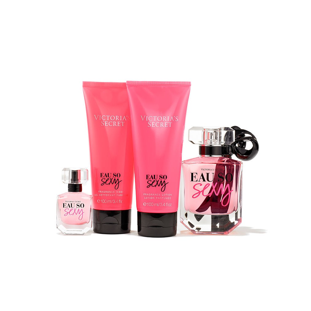 Bộ quà tặng nước hoa, sữa tắm, lotion Victoria's Secret Eau so Sexy Gift Set (Mỹ)