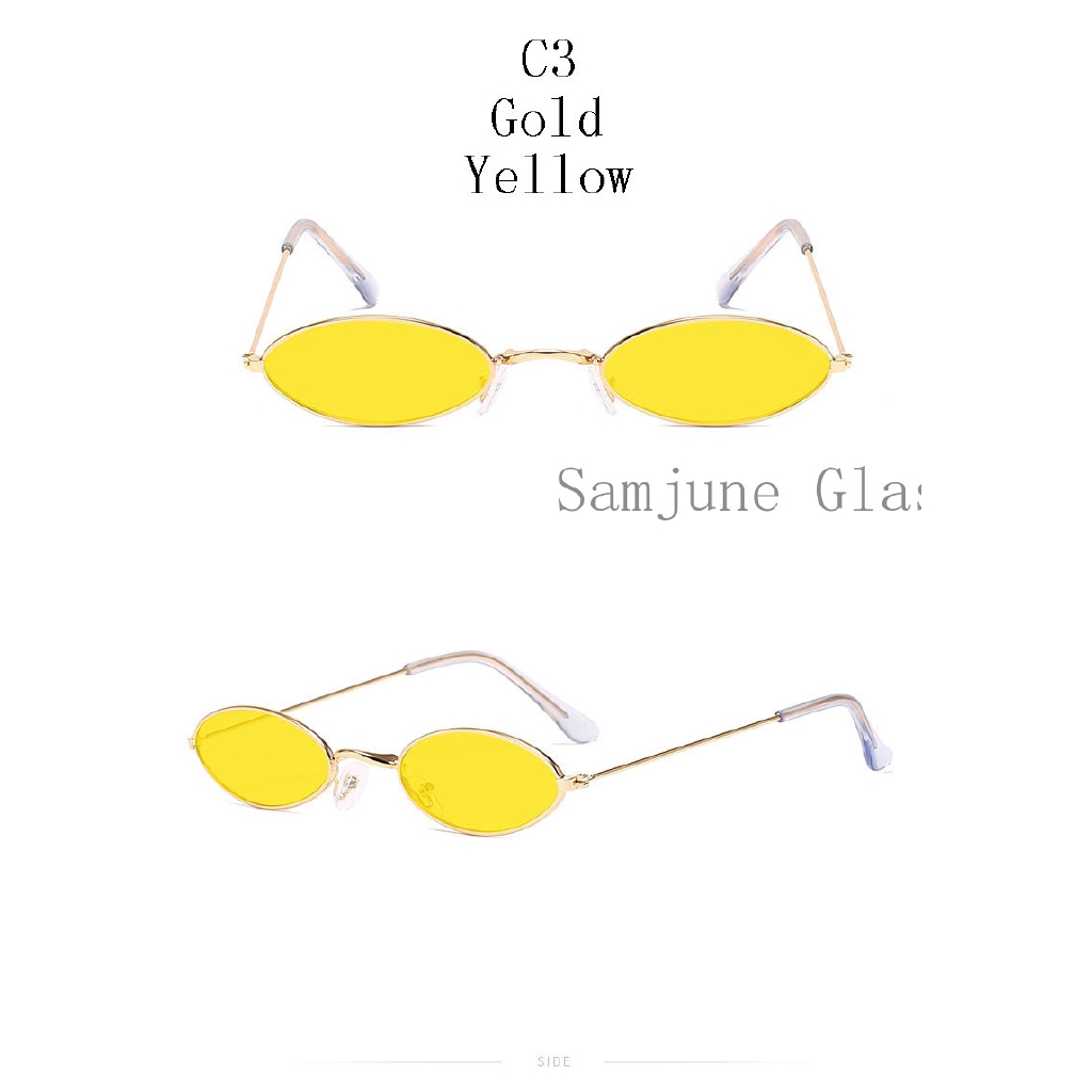 Kính mát SAMJUNE gọng kim loại phong cách retro năng động cao cấp