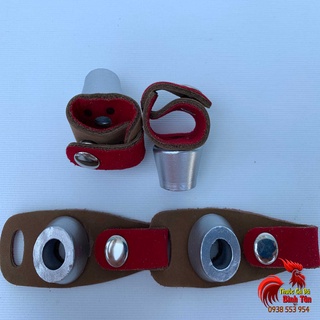 Tạ Chì Đeo Chân Tập Tạ Cho Gà Đá - Bộ 2 Cái Bằng Da [Nhập Khẩu Chính Hãng]